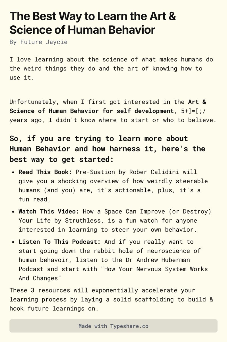 MeetFutureSelf's tweet photo. The Best Way to Learn the Art &amp; Science of Human Behavior https://t.co/d9k0KPrbsa