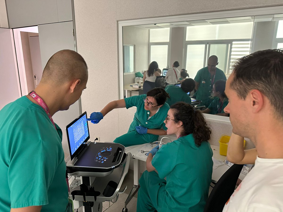Taju85's tweet photo. Una nueva edición del nuestro curso CANALIZACIÓN ECOGUIADA VIAS DIFICLES EN RECIEN NACIDOS ENFERMOS Y Prematuros. Un lujo ver el interes y las ganas de todos los participantes. Gracias a @vygon_es @Siemens_Energy @GeneralEclectic @wacrees por hacerlo posible https://t.co/jLheckCqtI