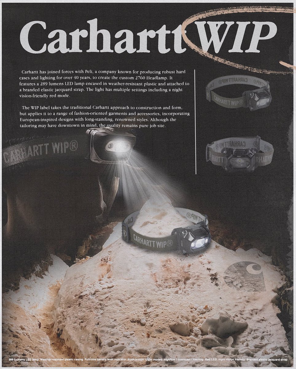 Carhartt WIP Headlamp Ad