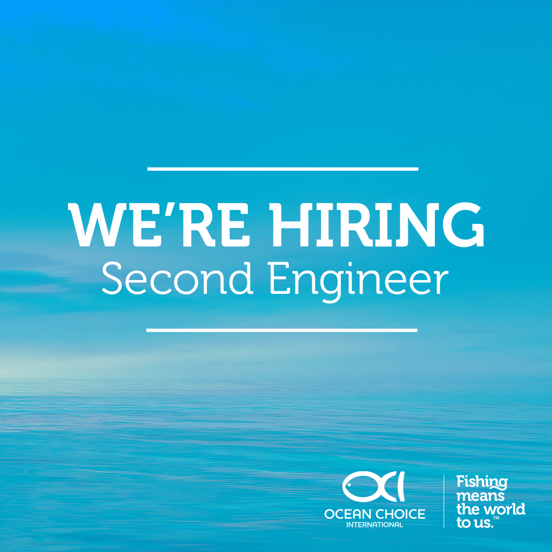 We’re looking for someone efficient, knowledgeable, and helpful to join our fleet of offshore fishing vessels as Second Engineer. If that’s you, we want to connect! Start your Ocean Choice International career today by visiting oceanchoice.com/careers/