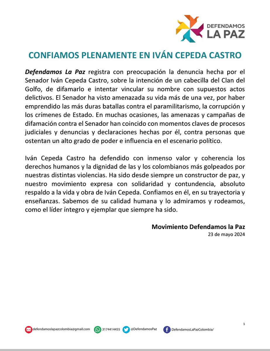Rodrigo Londoño tweet media
