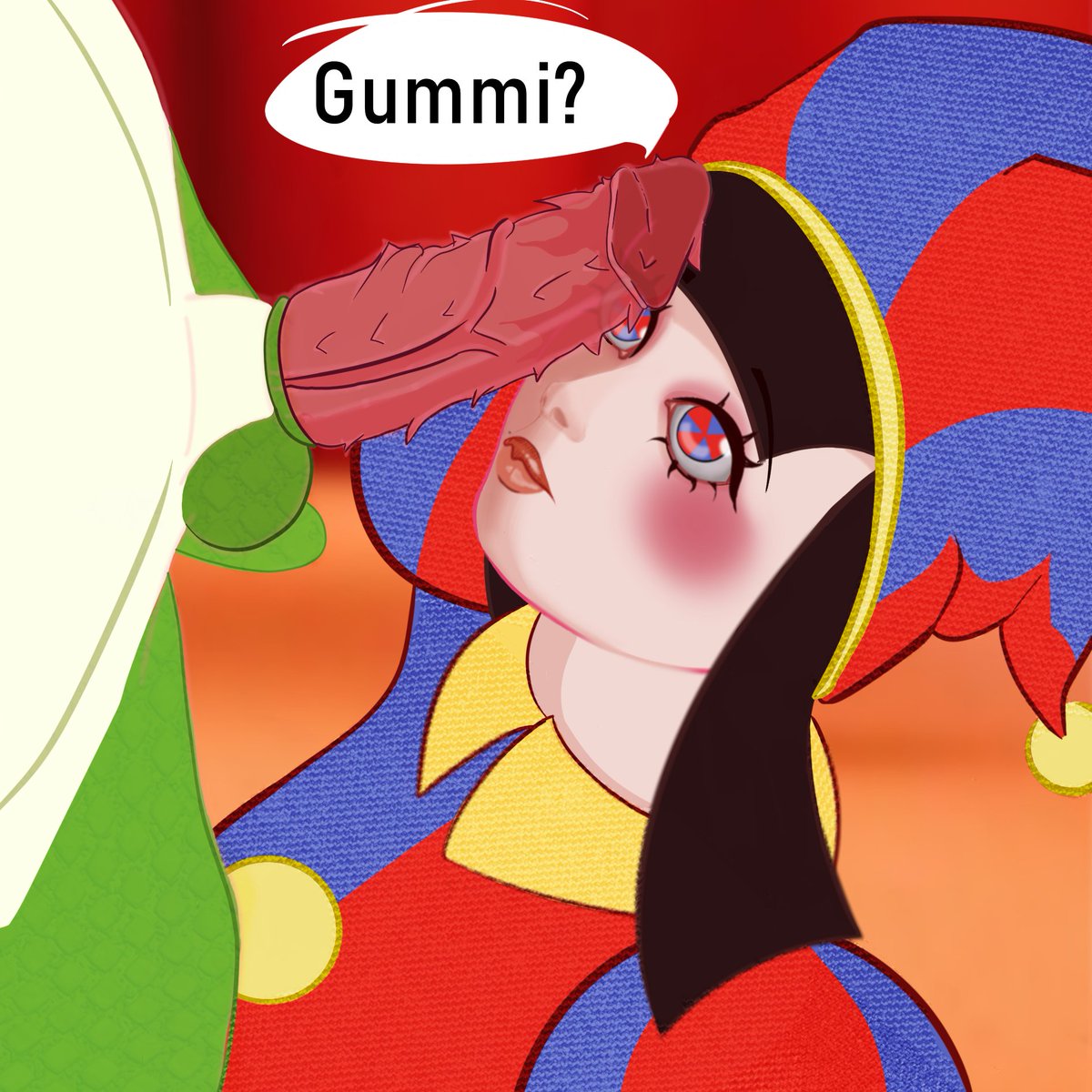 HuntOppen's tweet photo. Gummi? 😳

#TheAmazingDigitalCircus #DigitalCircus #TADC https://t.co/ivaomZOvun