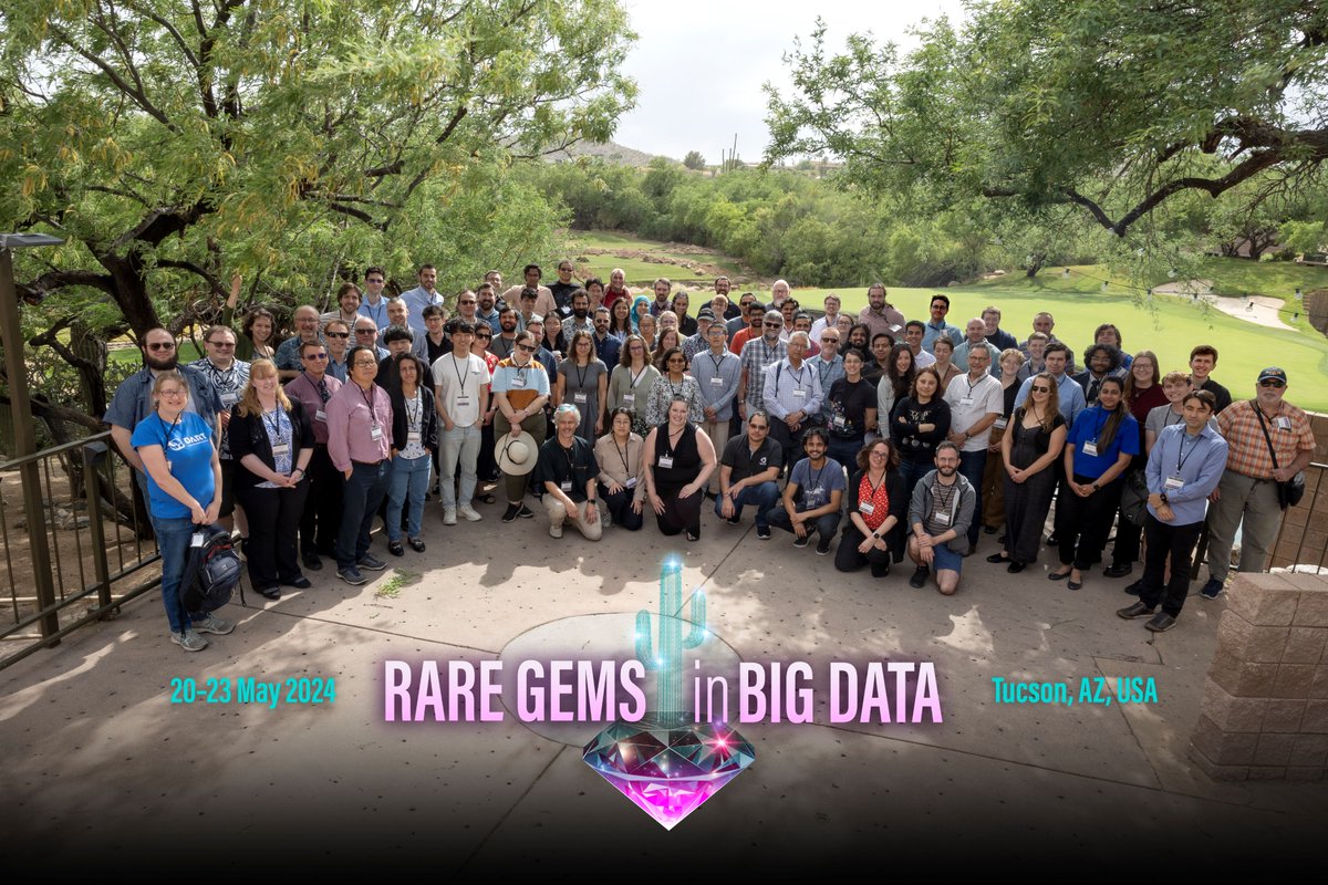 Thank you to everyone who participated in Rare Gems in Big Data this week! We enjoyed the meeting and look forward to continuing the conversations. 
noirlab.edu/science/events…
 #RareGems2024

📷 NOIRLab/NSF/AURA/P. Marenfeld