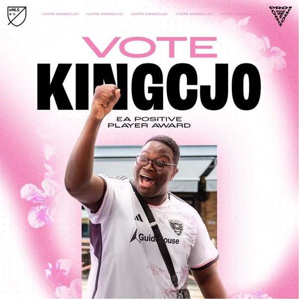 I’ve been nominated for a chance to become the winner of the EA FC Pro Postive Player award, which recognizes outstanding sportsmanship. 

To the community, Please vote for me! I would be truly grateful for it 🤲🏿