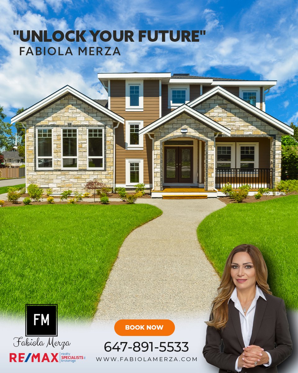 FabiolaMerza's tweet image. Unlock your future, and start buying your first home

Contact us now:
- 647.891.5533
- fabiolamerza@gmail.com
- fabiolamerza.com
- 2691 Credit Valley Rd, Mississauga, ON L5M 7A1