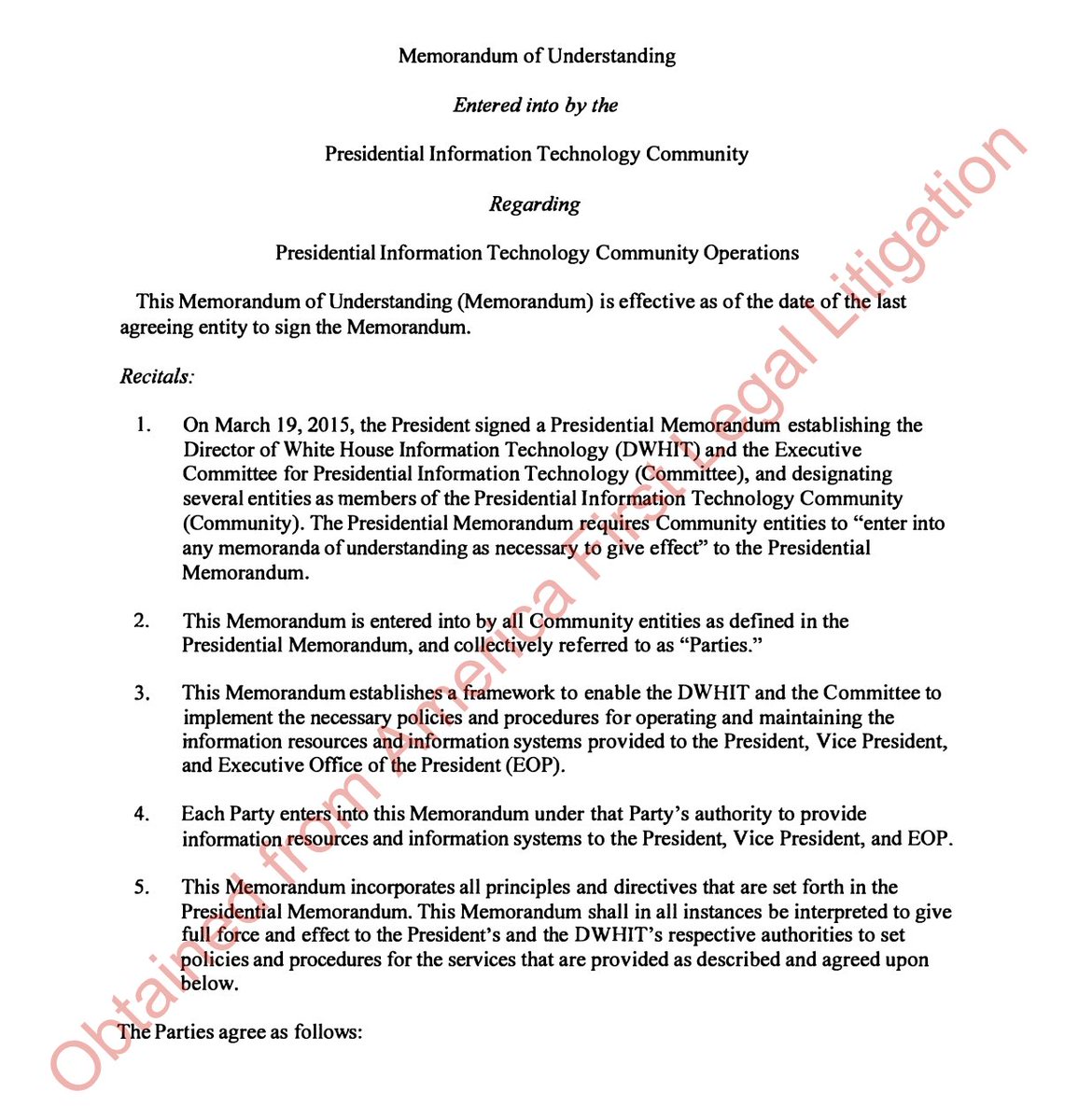 /1🚨EXPLOSIVE LITIGATION DOCS: We sued DOD and uncovered a secret Obama memo on presidential records which shows that Jack Smith is the one subverting the law.  The directive, which legally binds DOJ, vests POTUS with sole authority to determine which records are his.   More…