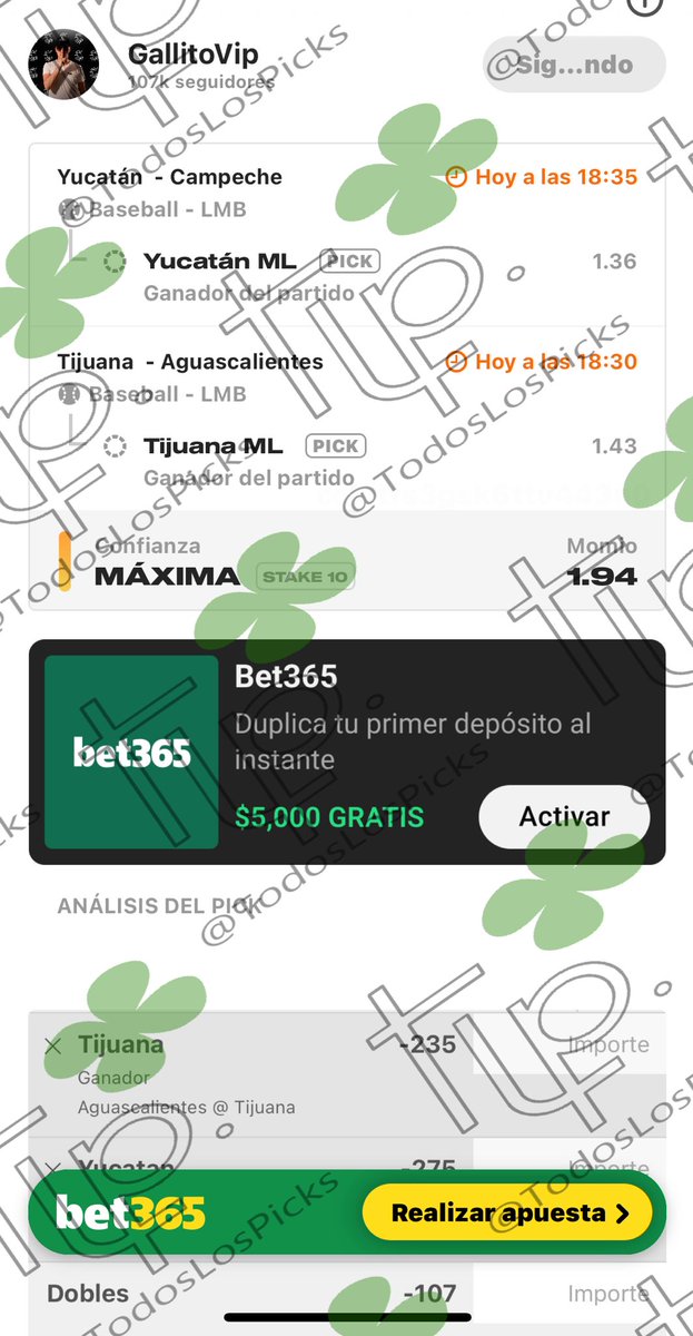 GALLITO VIP
JUGADA GARANTIZADA 

¡TODOS SUS PICKS PREMIUM GRATIS AQUÍ! 👇
t.me/TodosLosPickss