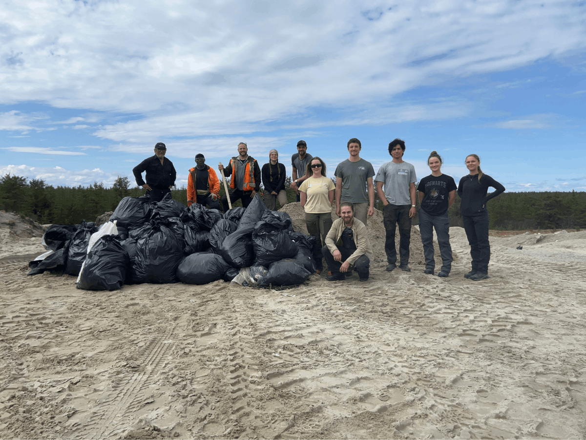 As part of our commitment to protecting the environment, last week our employees came together for our annual cleanup at the Troilus site in Quebec. A big thank you to all who participated in keeping our land clean and safe! #TroilusGold #sustainability #cleanup #environment