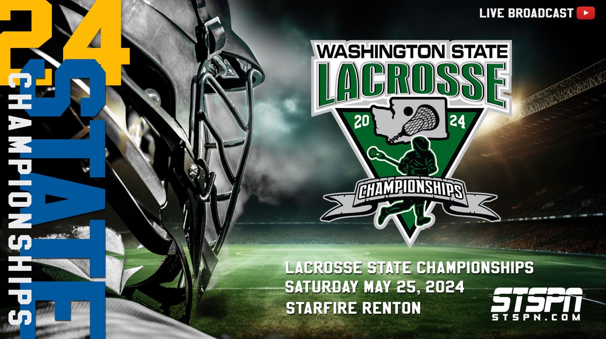 Washington State Lacrosse Championships (Live) Saturday May 25th Starfire Renton @USALACROSSECLUB @USLNationals @BellevueLAX @ODEALAX @SkylineLax @EastlakeBoysLax youtube.com/@STSPN/streams