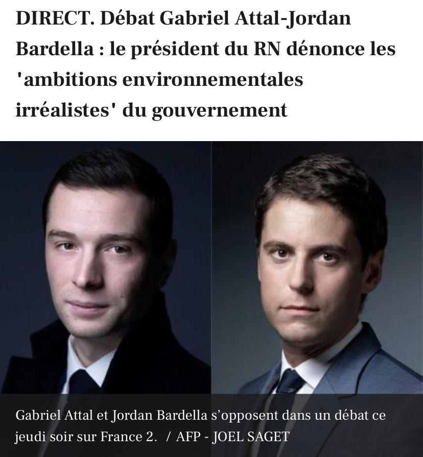 KO assis… Jordan Bardella 😂 Mauvaise foi Lacunes tous terrains Mensonges @GabrielAttal merci de cet intermède de haut vol 👏#AvecVous
#BesoinDEurope
#ValerieHayer
#Europeennes2024
 #Ensemble #Renaissance93
@renaissance_SSD 
@Renaissance @RenewEuropeFRA @Ensemble_UE