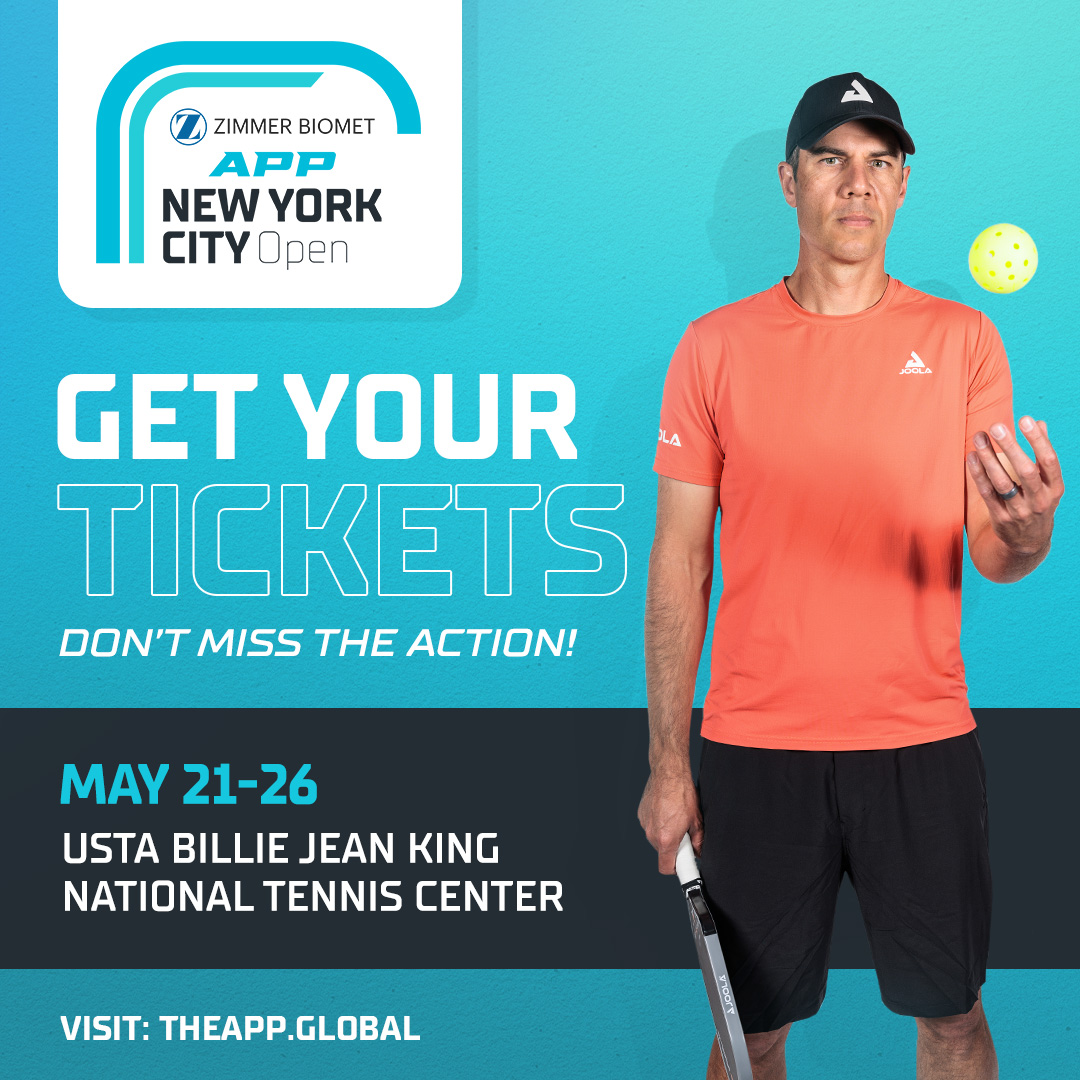 Join us at the 2024 @zimmerbiomet APP New York City Open! Get your tickets today and we will save you a seat. 🎟️ theapp.global #APPTour #APPFamily #Pickleball #NewYorkCityOpen