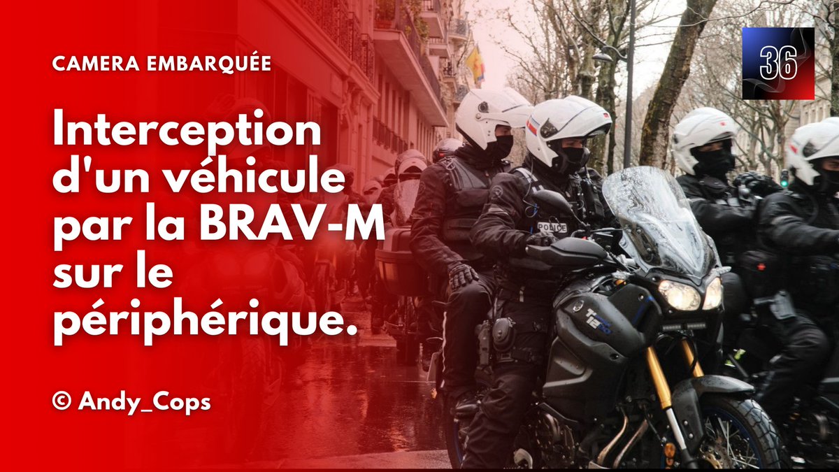 🚨 Interception d'un véhicule par la BRAV-M sur le périphérique 👇 . youtu.be/Zc-0tWbpeCE?fe…