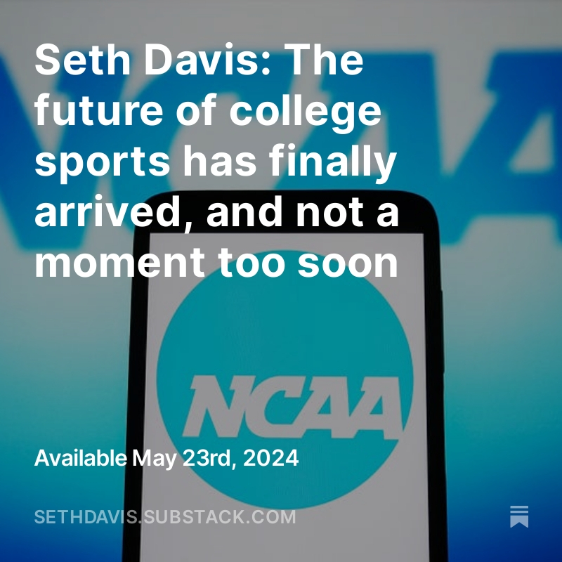 How did college sports change so dramatically? Gradually, then suddenly. My column on the seismic shift and the week the future finally arrived: shorturl.at/j4r9g