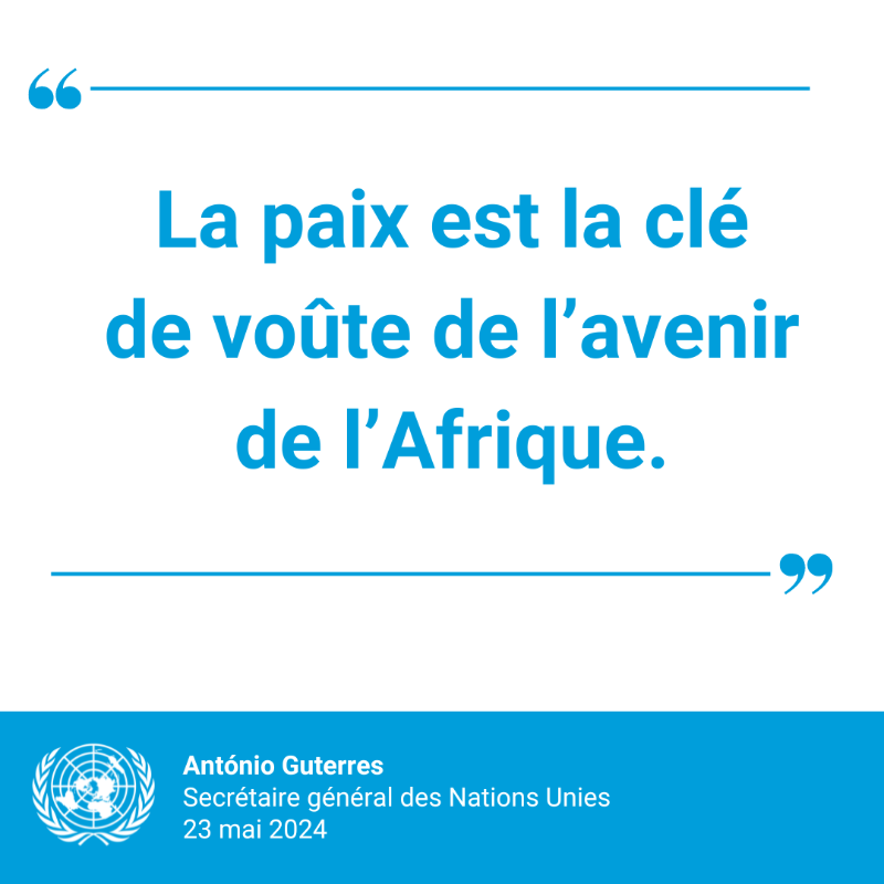 ONU_fr's tweet photo. « La voix de l’Afrique ne peut se faire entendre que si les pays africains ont la possibilité de participer aux structures de gouvernance mondiale sur un pied d’égalité ».

@antonioguterres plaide pour une représentation permanente de l’Afrique au sein du Conseil de sécurité.