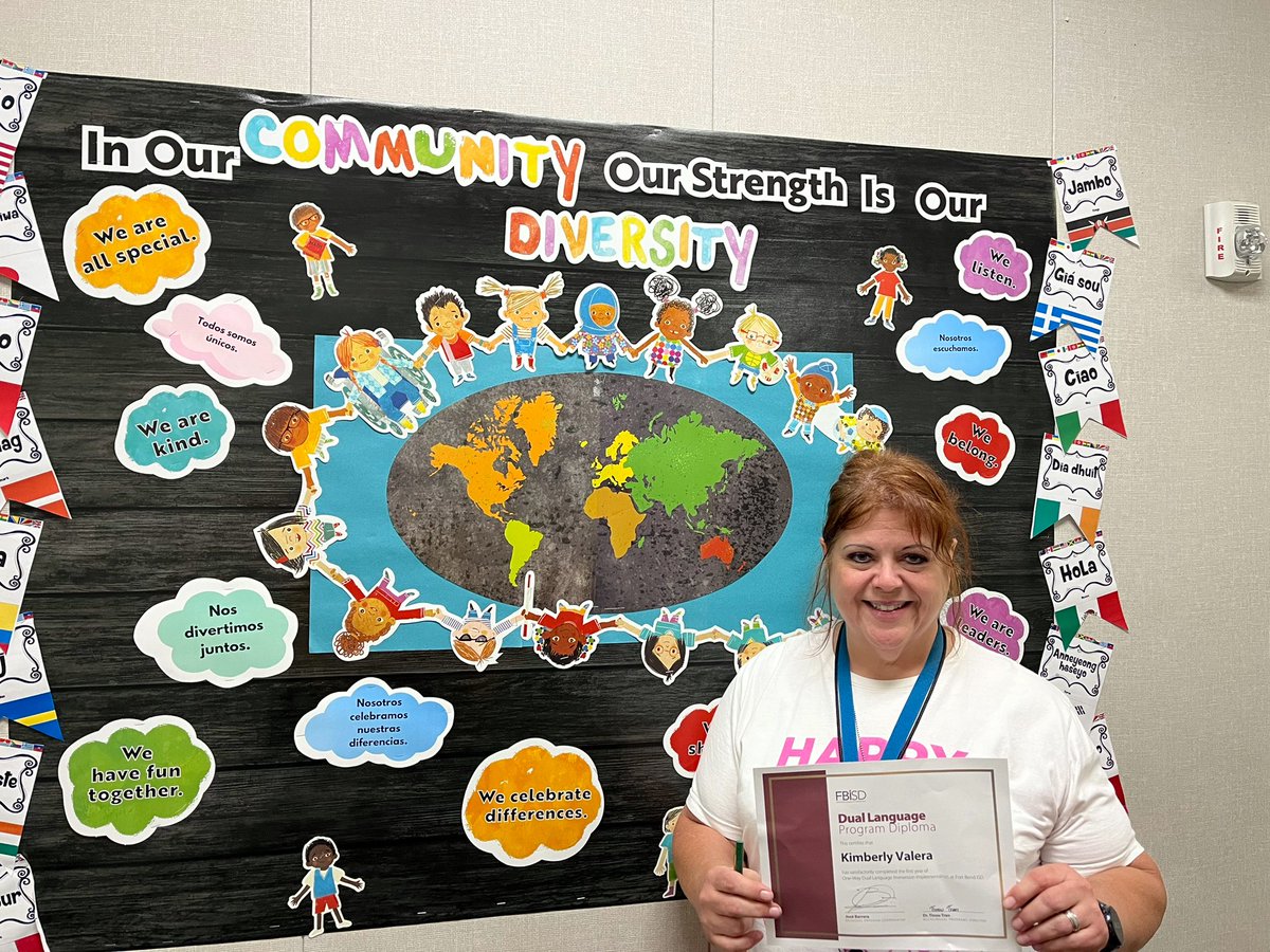 annaagirman's tweet photo. Ms. Valera completed her first year of the Dual Language one way program implementation!!  
@AFE_Stars @FBISD_MSD  #Duallanguage https://t.co/d4D5wJiACE