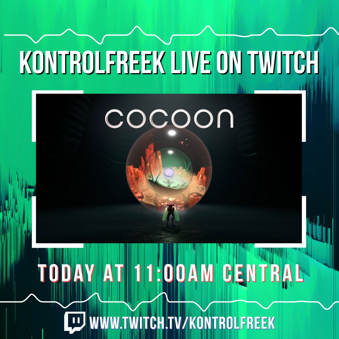 🔴 LIVE IN 30 MINUTES! It's Indie Game Friday and I'm finishing the beautiful action puzzler, Cacoon! 🔥 Bring your hypest Fri-yay vibes! 🔥🔥🔥 Come through ⤵️ twitch.tv/kontrolfreek