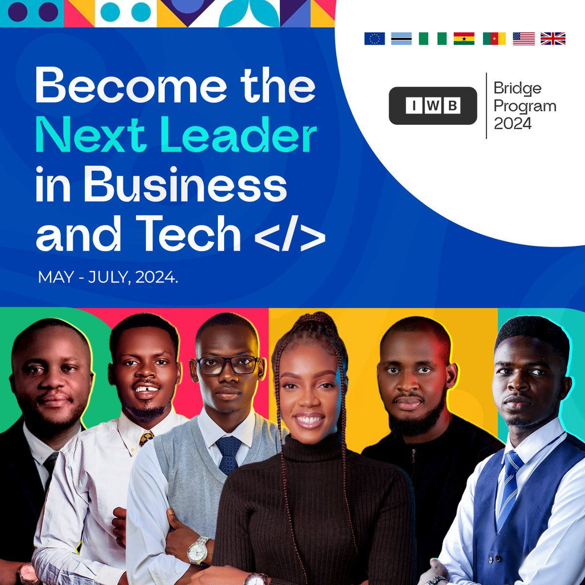 IWBAfrica's tweet photo. There's just one course you need to propel you from where you are to where you ought to be. Our Bridge Course is that "one course."

The Bridge Course is creatively designed to raise the next crop of leaders in Business and Tech, who are equipped to steer innovation and shape the future. 

If you're a creative, tech starter, young professional or entrepreneur, the Bridge course is a MUST-TAKE. 

📍Robust course framework
📍Flexible weekend classes 
📍8weeks run-time
📍Global Faculty Members
📍Co-learn and co-create with other great minds. 
📍 Earn a badge upon completion

Over 200 applications have been received from 10+ countries. 

Get ready to explore the future and build with some of Africa's finest talents. 

Apply here:
https://t.co/x5posCgFjA

#BridgeProgram2024
#MadeforMore
#ReadytoThrive
