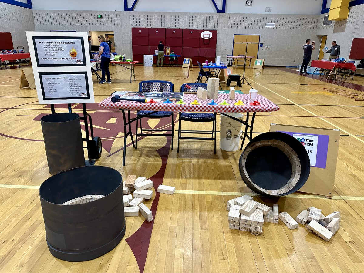BrianZampell's tweet photo. It was a fun day showing local kids how to lay refractory "bricks" in a circle and learning a little bit about refractory basics. Maybe we'll find some future bricklayers!

#Zampell #TrueCraftsmanshipEndures #refractories #scaffolding #insulation #safety #FamilyBusiness https://t.co/RYeL5kzLyh
