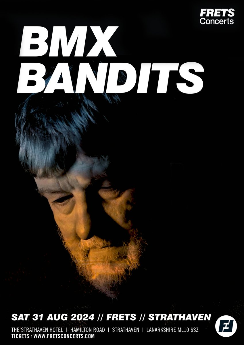 BMX Bandits will be playing some songs from their wonderful new album (Dreamers on the Run), alongside their best loved songs when they perform at FRETS on Saturday 31st August in the Strathaven Hotel. Tickets available at this link: wegottickets.com/event/621522