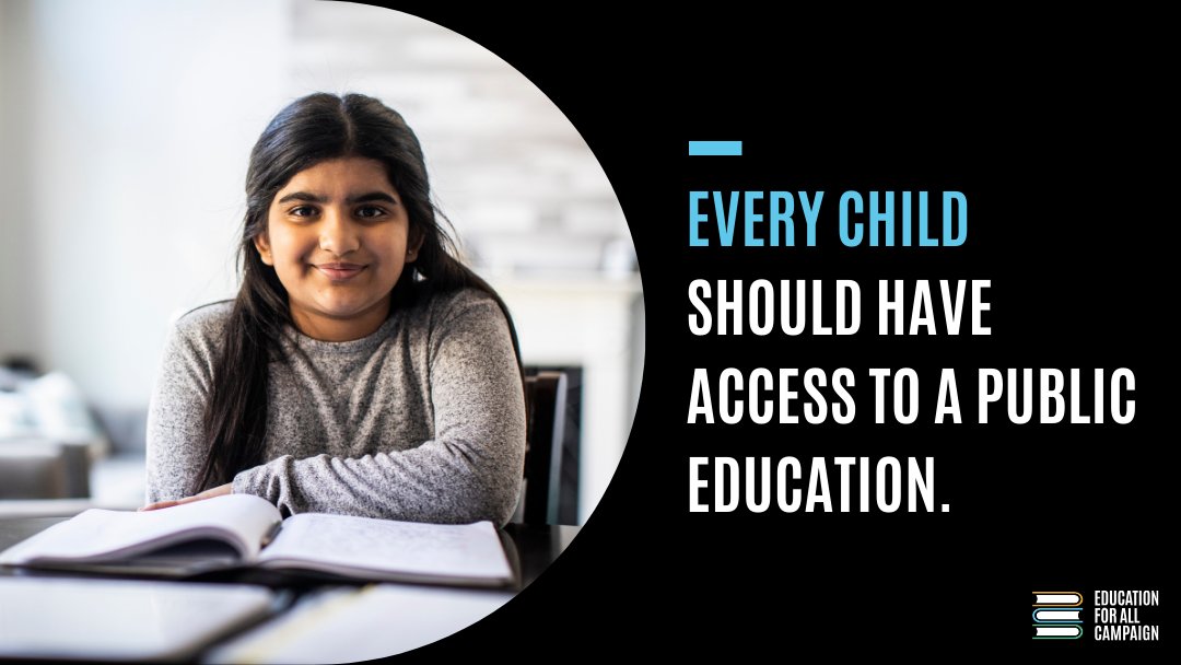 We're excited to join #EducationForAll, defending kids’ access to K-12 public schools. Together, let's ensure every child, including unaccompanied and separated children, has the right to education. 

Learn more: education4all.us