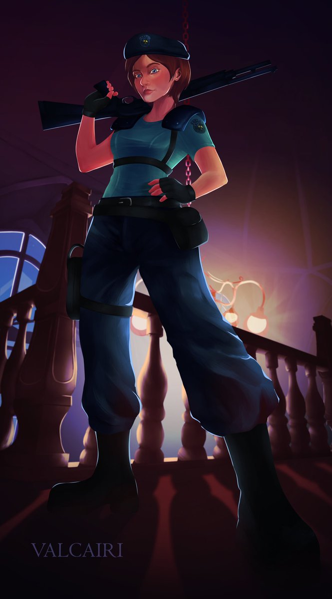 Valcairi's tweet photo. Jill Valentine 💙 https://t.co/pZPzzHekPZ