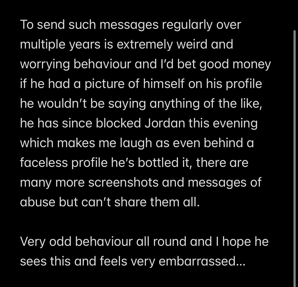 JackGrey7's tweet photo. Bit of a serious one from me away from my usual hit and miss racing selections &amp; general horses and footy chat, but I won’t sit and say nothing when I see a good mate in @jhchevaux and his family members be abused on here by a faceless account. 

@driscoll_oisin you’re a rat 🐀 https://t.co/kIpVejTUTh