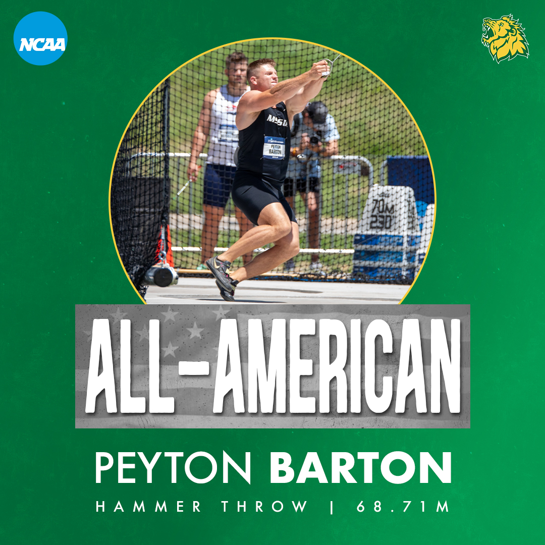 MoSoXCTF's tweet image. 🚨NATIONAL CHAMPION ALERT🚨

Peyton Barton WINS the Hammer Throw, breaking his school record with a throw of 68.71m!

Congratulations to National Champion AND All-American, Peyton Barton!!