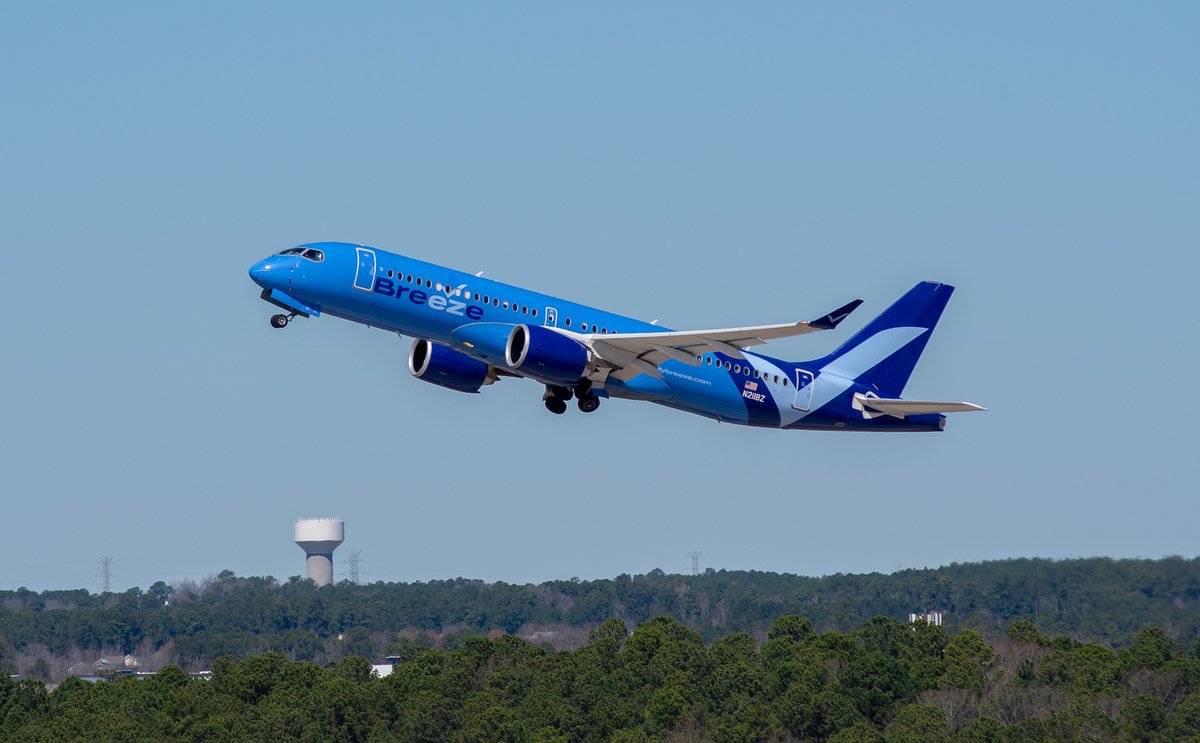 Blue skies ahead! 🔵 Today @BreezeAirways kicks off flights between RDU and two new destinations — Burlington, VT (@LeahyBTV) and @SyracuseAirport (SYR) — with a third launch to Portland, ME (@portlandjetport PWM) tomorrow. Tickets are on sale now!