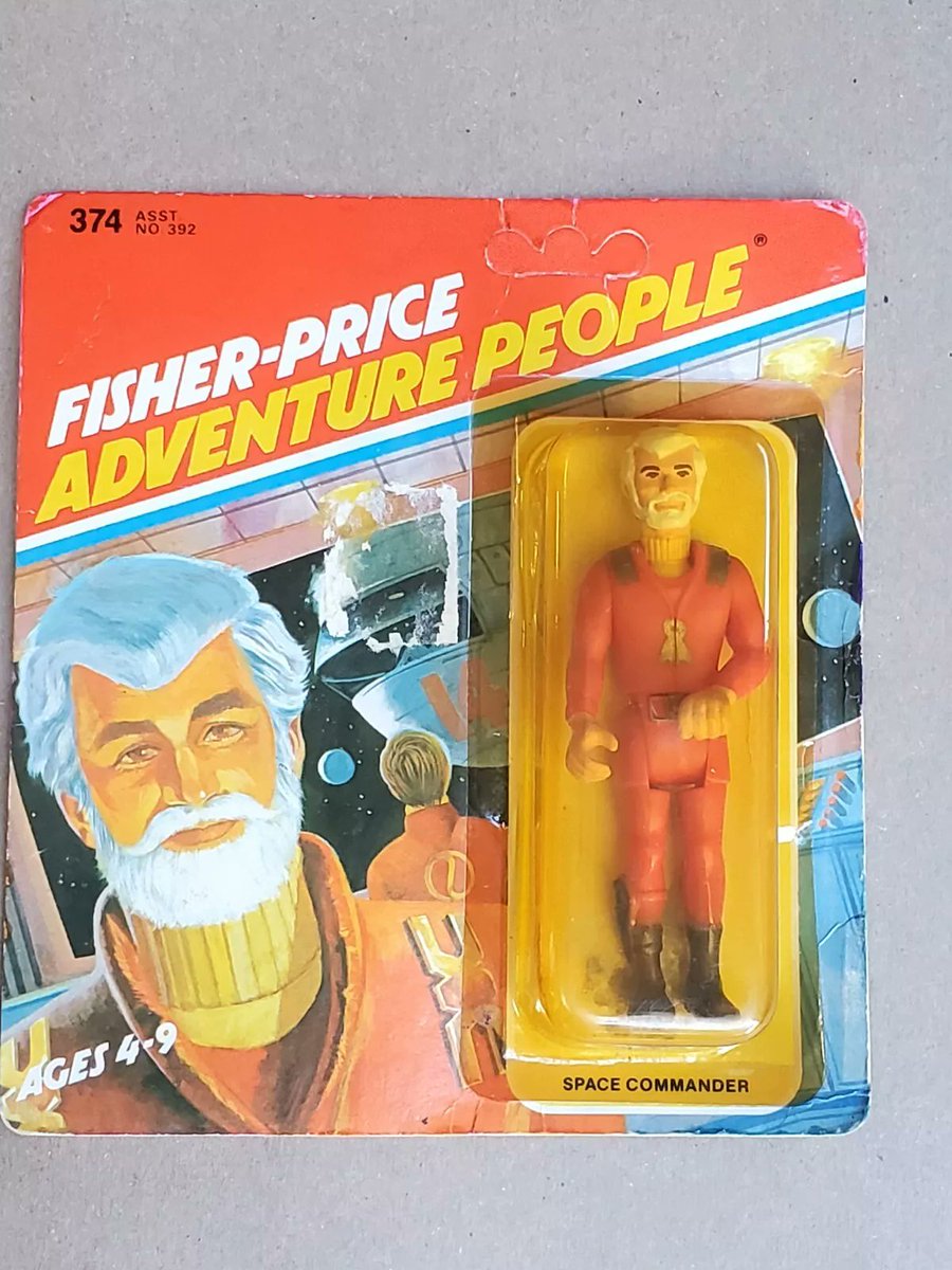 Did Fisher Price predict the rise of George Lucas with this Adventure People Space Commander action figure? Best answer gets a taxman working t-shirt.
