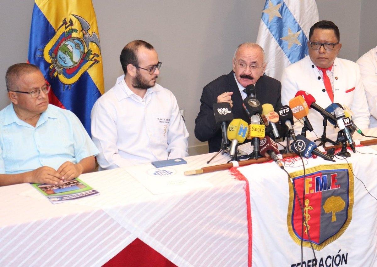 Hacemos un llamado al Gobierno Nacional liderado por el presidente <a href="/DanielNoboaOk/">Daniel Noboa Azin</a> para que brinde resguardo en unidades de salud y al personal sanitario que es víctima de delincuencia. Además, solucionar desabastecimiento de medicamentos e insumos en el sistema de salud pública.