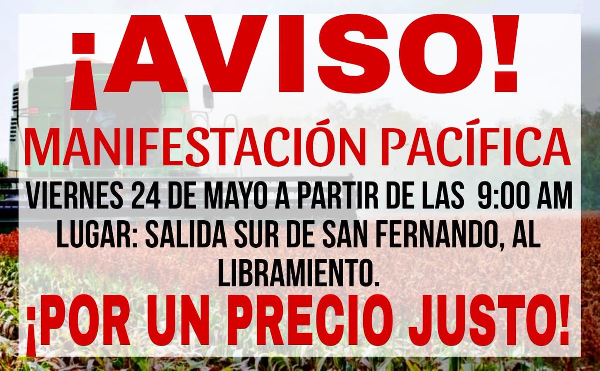 Aviso a conductores y quintillas que circulan por la carretera #CiudadVictoria #Matamoros y municipios de la frontera habrá movimiento por los productores agrícolas en #sanfernando #Tamaulipas #Reynosa #RioBravo #ValleHermoso #Tampico #Altamira #CdMante #SLP #queretaro #Mexico