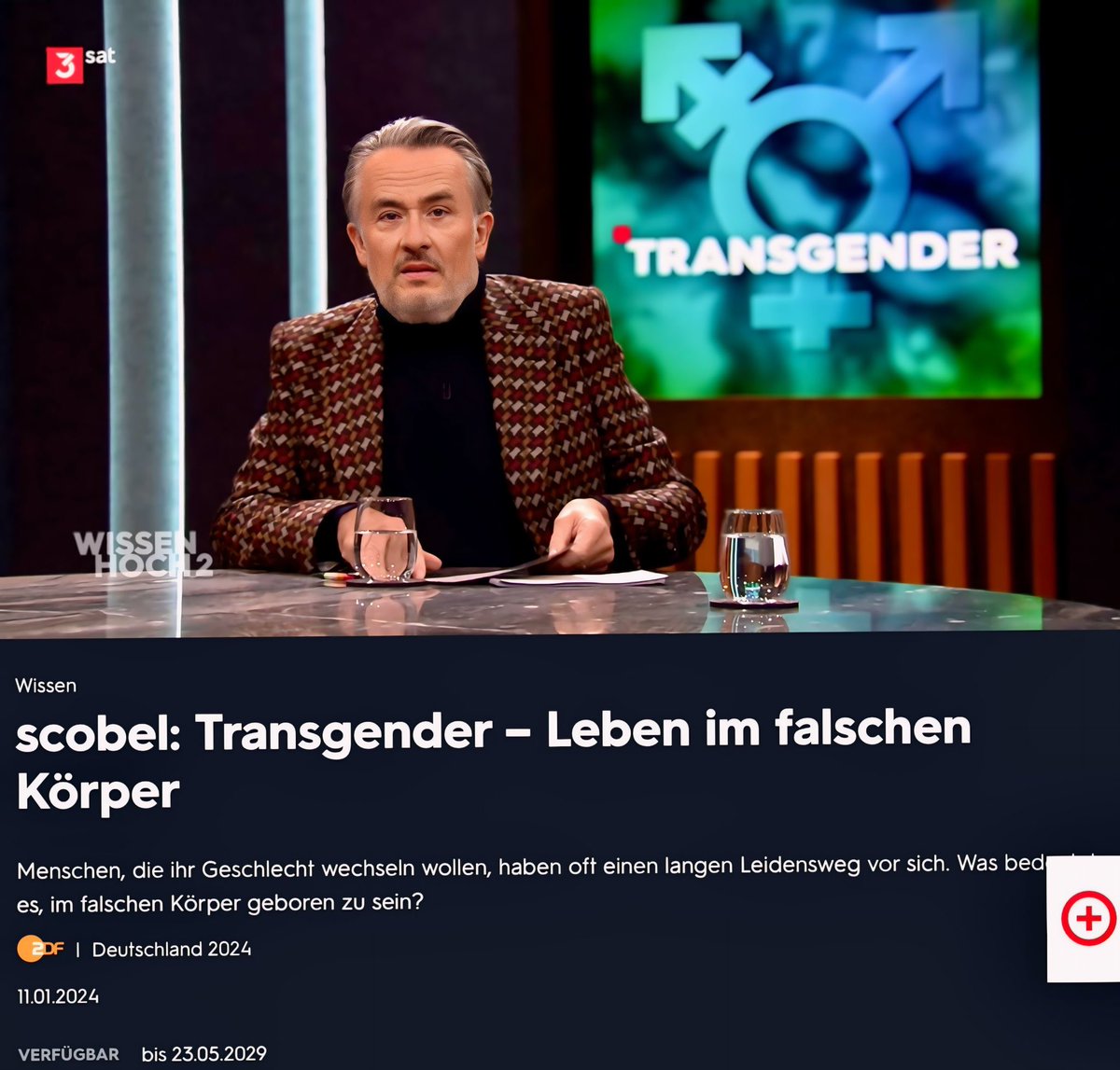 Jetzt unbedingt @3sat einschalten. Da läuft eine sehr interessante Sendung mit Scobel über „Transgender“. Um Transfeindlichkeit geht es auch. 3sat.de/wissen/scobel/…