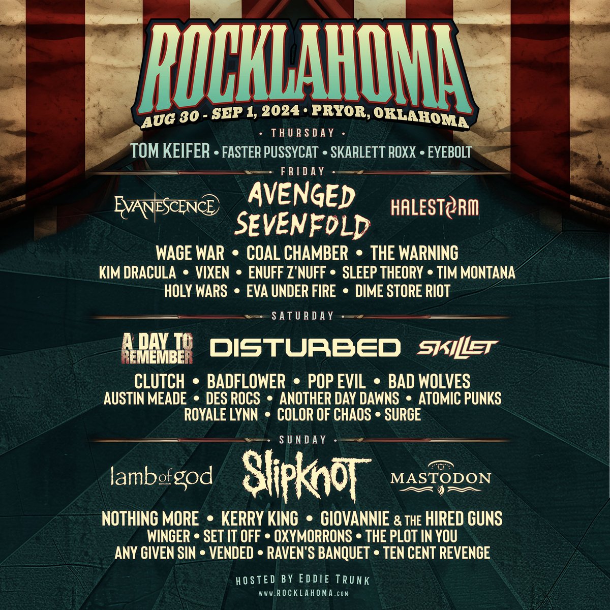See you Friday, Aug 30, @Rocklahoma.