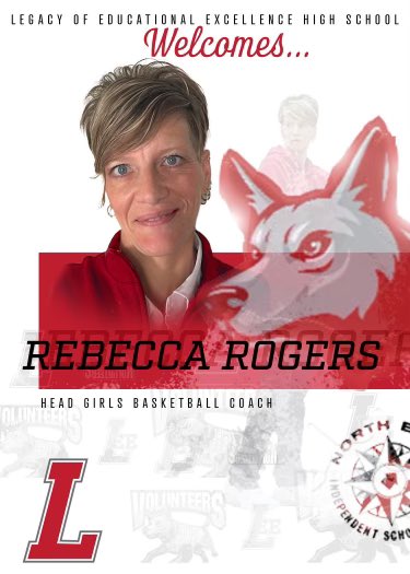 Lee Girls Basketball (@leevols_gbb) on Twitter photo ‼️Volunteer nation‼️
Please join us in welcoming our new Head Coach Rebecca Rogers.
Coach Rogers is coming to us from Taft HS & we couldn’t be more excited to have her in <a href="/NEISD/">North East ISD</a> & apart of the LEE community! #GoVols ‼️Volunteer nation‼️
Please join us in welcoming our new Head Coach Rebecca Rogers.
Coach Rogers is coming to us from Taft HS & we couldn’t be more excited to have her in <a href="/NEISD/">North East ISD</a> & apart of the LEE community! #GoVols
