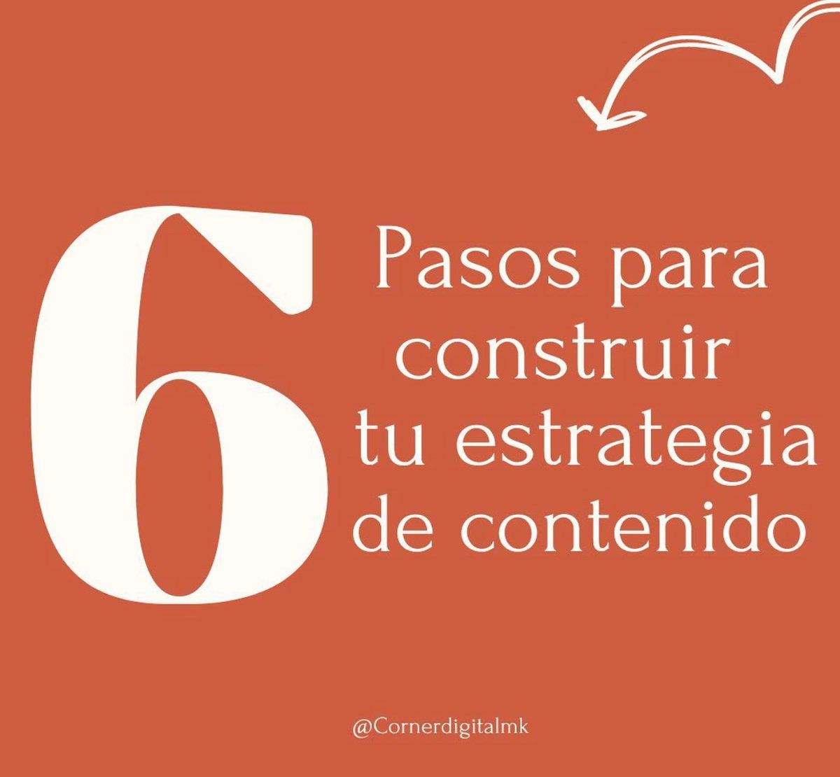 Cornerdigitalmk's tweet photo. Estos 6 pasos son importantes para construir tu estrategia de contenido.. ✅📈 https://t.co/EYnzjZQ85E