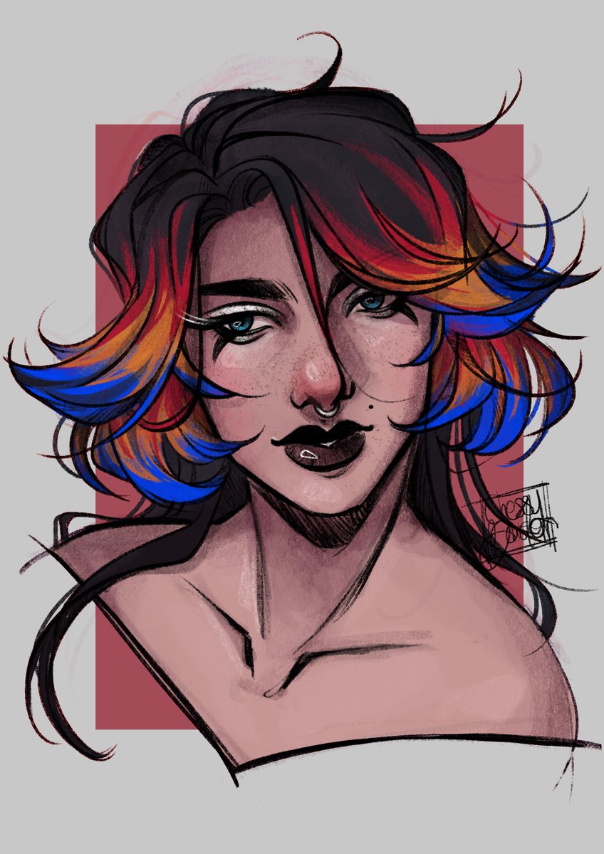 Saw <a href="/kjetll_art/">KJETLL // comms open</a> 's character Iggie and felt a mighty need to attempt to draw them✌️