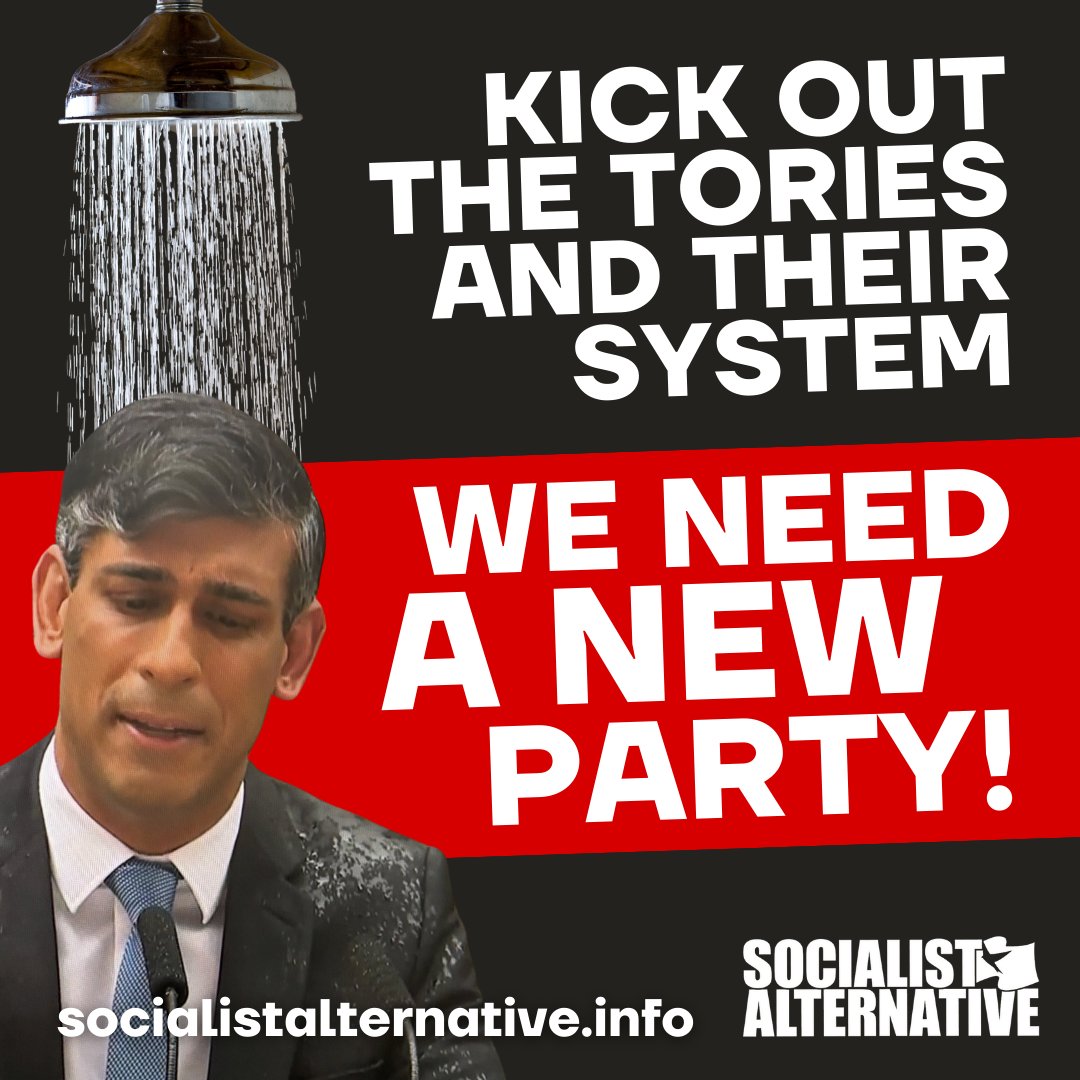 So it’s official. Rishi Sunak, drenched in rain outside Number 10 has announced the General Election for July 4. Everyone – Sunak included – knows he is finished.

Now we need to build a new left, anti-war party with socialist policies! 

socialistalternative.info/2024/05/23/kic…