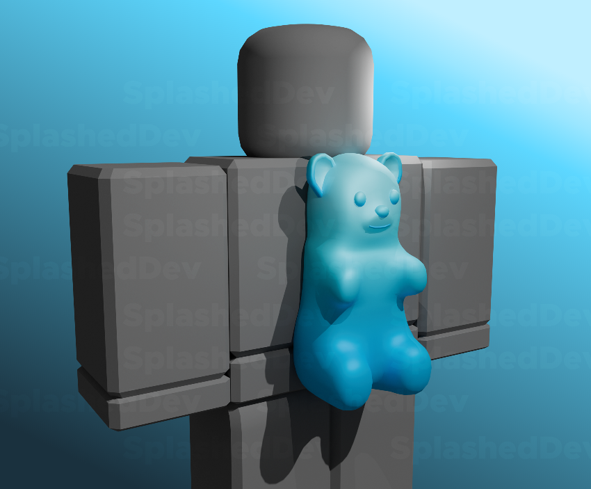 SplashedDev's tweet image. ✨Blue Gummy Bear ✨ Releasing in a few minutes! 🐻💙 #RobloxDev #RobloxUGC #UGC #NewUGC