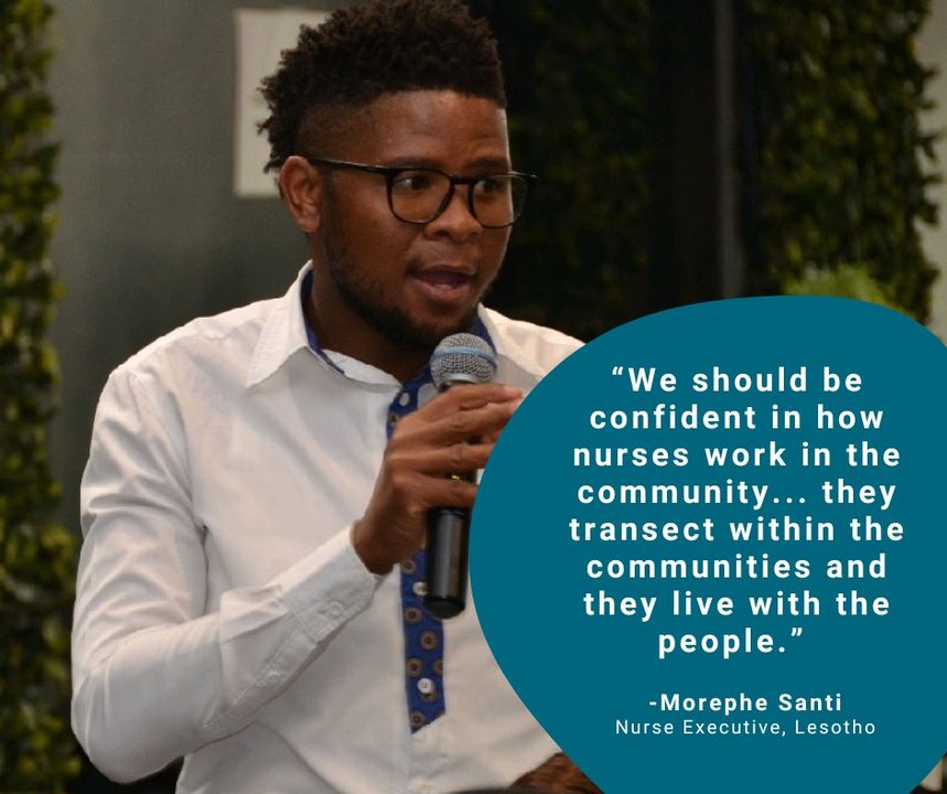 Jhpiego's tweet photo. #ICYMI: Jhpiego hosted a #LinkedInLive event on the economic power of quality healthcare. Nurse Morephe Santi from Africa highlighted the crucial role of nurses in communities and their economic impact on healthcare. #NursingPower #HealthcareEconomics https://t.co/qovlm5sKtB