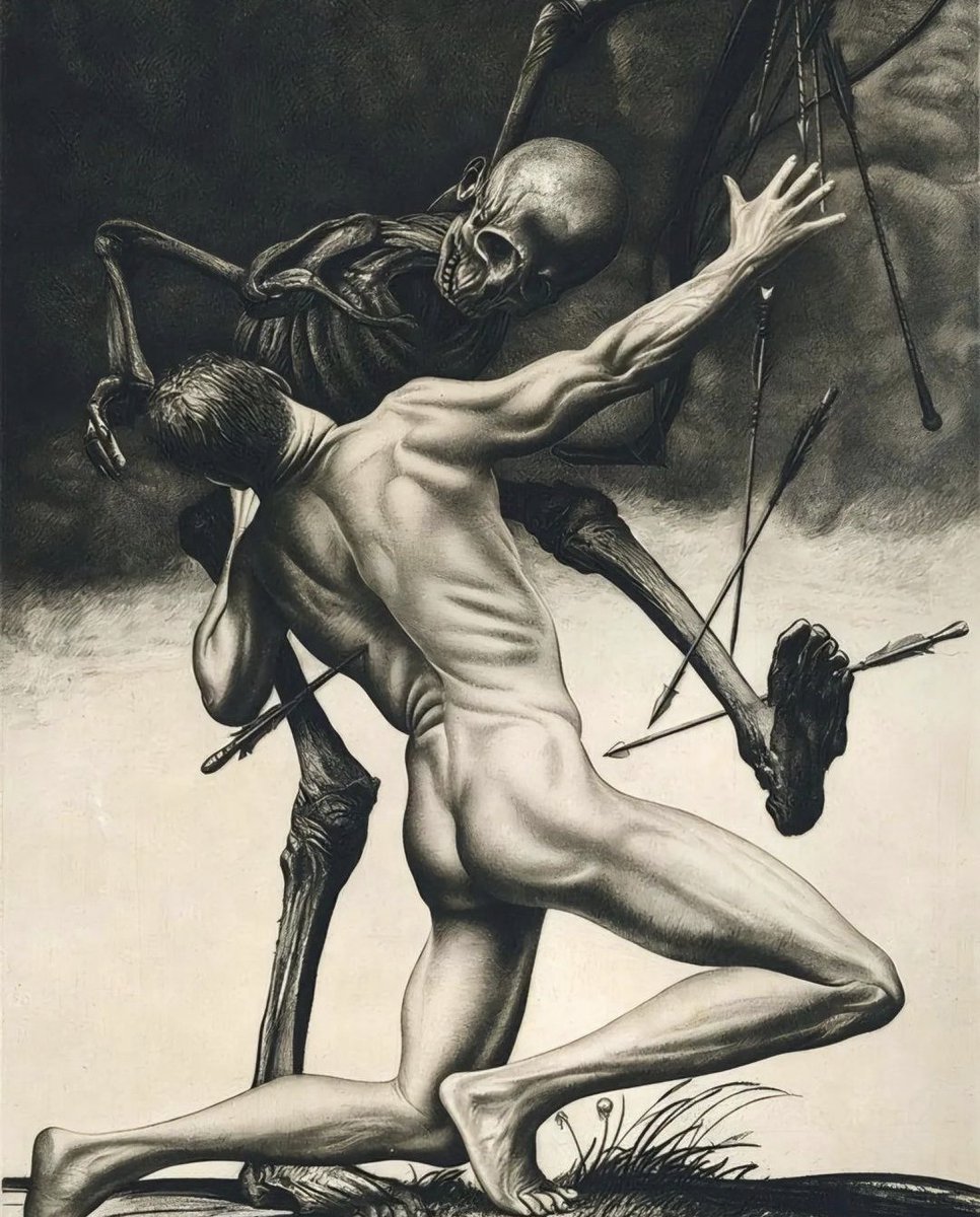 Death Throes #Art by Richard Müller, 1913