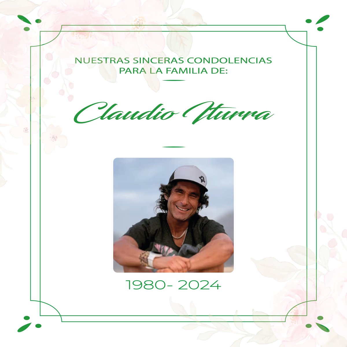 funerariaivanm's tweet photo. Lamentamos profundamente el fallecimiento del periodista Claudio Iturra. Nos unimos al dolor de su familia, amigos y colegas en este momento tan difícil.

Los restos del periodista serán velados en la Iglesia Santa María de Las Condes (Av. Las Condes 9700).
#claudioiturra  #chile https://t.co/5ywzhZVU8b
