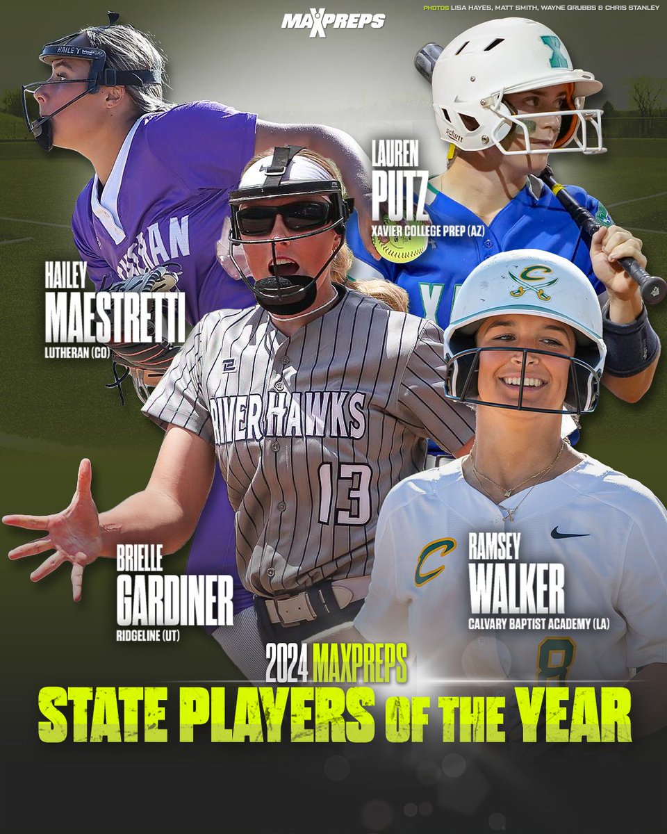 Sara Phillips of Alabama, Lauren Putz of Arizona and Ramsey Walker of Louisiana headline list of each state's top softball performer. 🔥 🥎

State Players of the Year ⬇️
maxpreps.com/news/7wNxxsQw8…