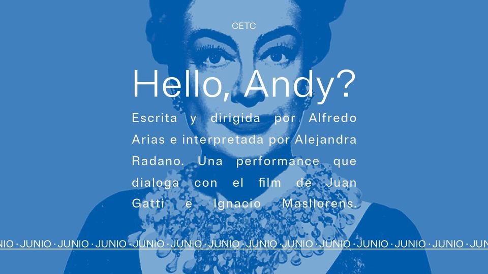 TdMargentina's tweet photo. TEATRO | 1, 2, 7, 8, 9, 15 y 16 de junio a las 20:00 en el 
@CETCoficial del @TeatroColon 

"Hello, Andy?" de Alfredo Arias con @AlejandraRadano.
Entradas en venta en https://t.co/dIlHCxo52a y en la boletería del Teatro Colón, Tucumán 1171. https://t.co/rm1BP6EGTx