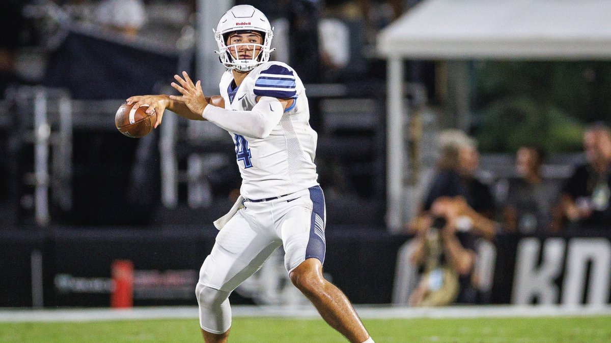 NCAAF Nation (@ncaafnation247) on Twitter photo ● QB Spotlight ●
Connor Watkins - Villanova
• Watkins is a gunslinger who also provides production on the ground. In his career he's thrown for 4,937 yards 37 Touchdowns and rushed for 826 yards 19 Touchdowns. ● QB Spotlight ●
Connor Watkins - Villanova
• Watkins is a gunslinger who also provides production on the ground. In his career he's thrown for 4,937 yards 37 Touchdowns and rushed for 826 yards 19 Touchdowns.