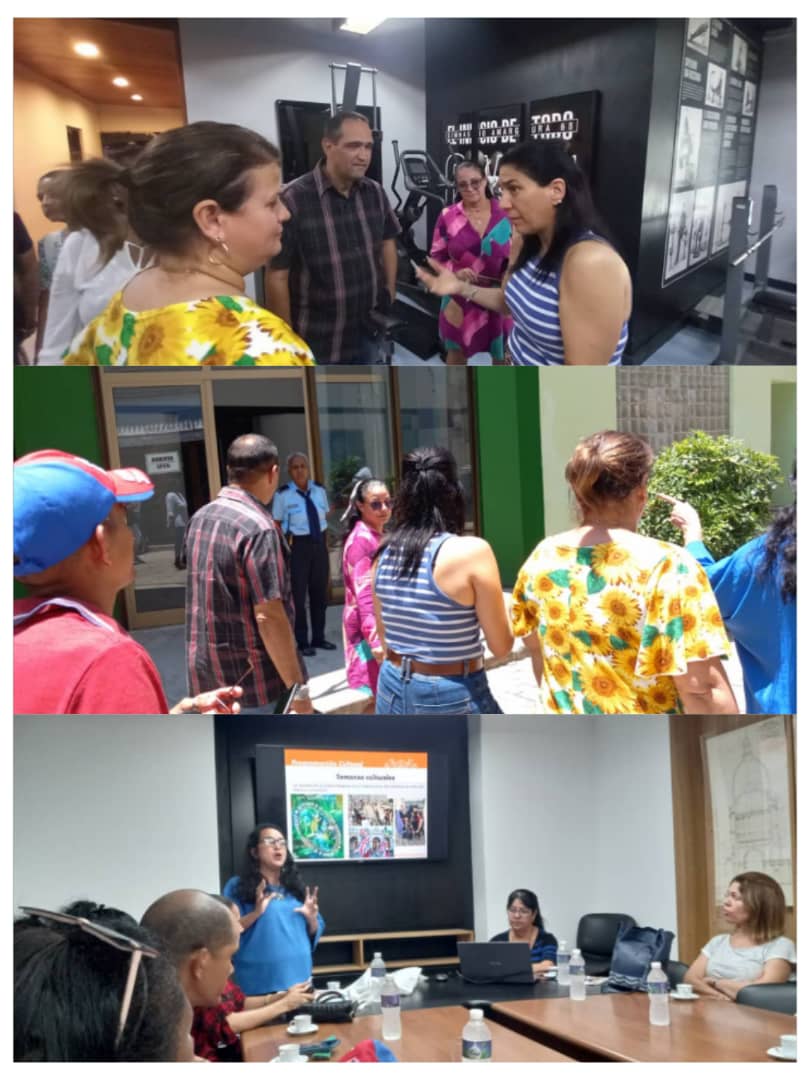 Intercambiamos con directivos y trabajadores de la Oficina del Historiador de la Ciudad, sobre las obras y actividades en saludo al 505 Aniversario de #LaHabanaDeTodos 
#LaHabanaViveEnMí