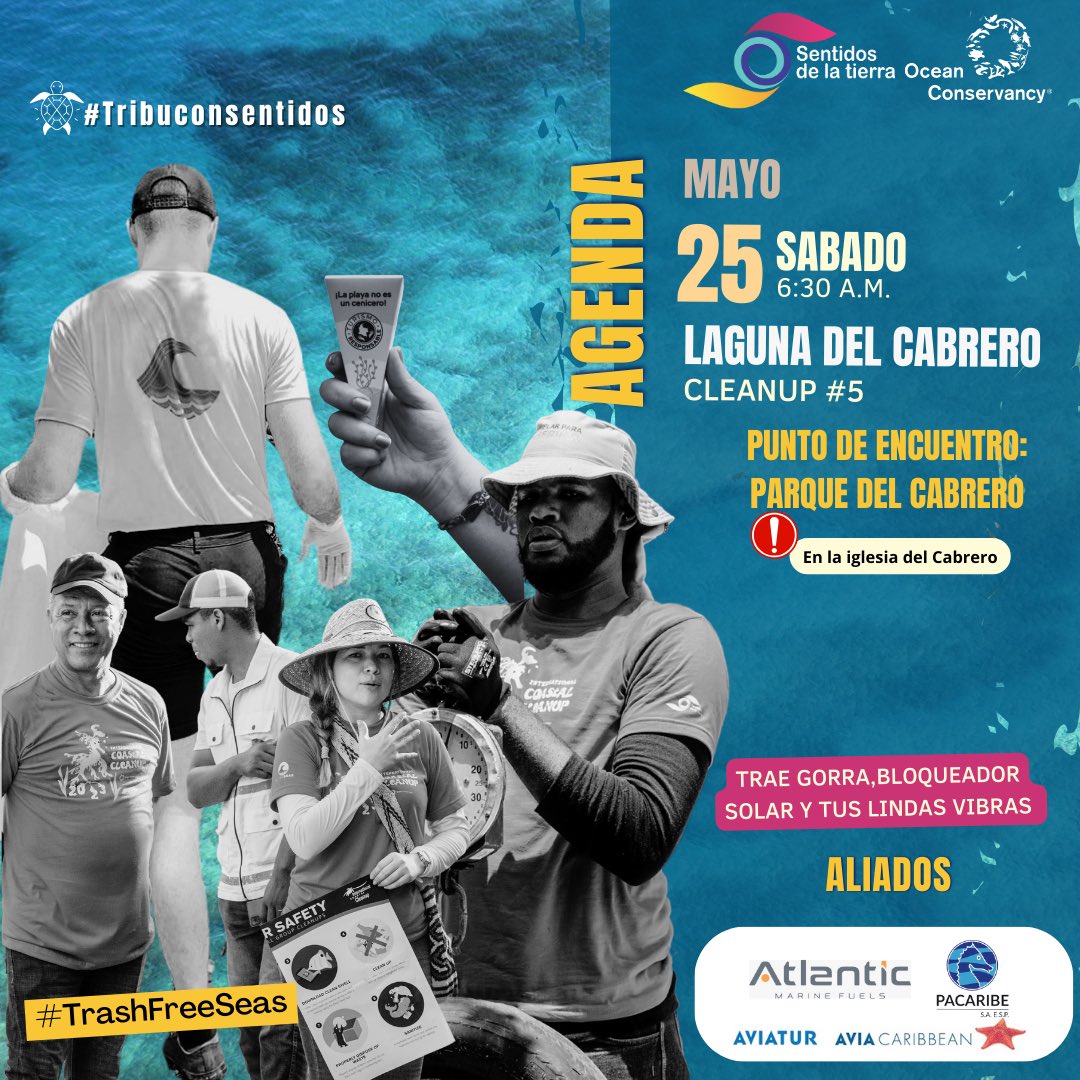 ¡Es hora de actuar Tribu con Sentidos!

Regístrate como voluntario: forms.gle/AiPBZ68U444KdN… 

¡Te esperamos este sábado 6:30 a.m.! 

#LagunaDelCabrero #Voluntariado  #Tribuconsentidos @OurOcean