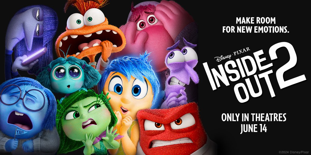 GeekcentricYT's tweet photo. Hey Canada! Feeling emotional? We’re collaborating with @DisneyStudiosCA to give away advanced passes for you and a friend to see Pixar’s #INSIDEOUT2 early on June 12th! In Toronto, Vancouver, Calgary, Edmonton, and Montreal

TO ENTER FOR A CHANCE TO WIN - LIKE, FOLLOW, AND COMMENT with YOUR CITY and your FAVOURITE EMOTION!

Disney and Pixar's "INSIDE OUT 2" releases only in theatres June 14, 2024.