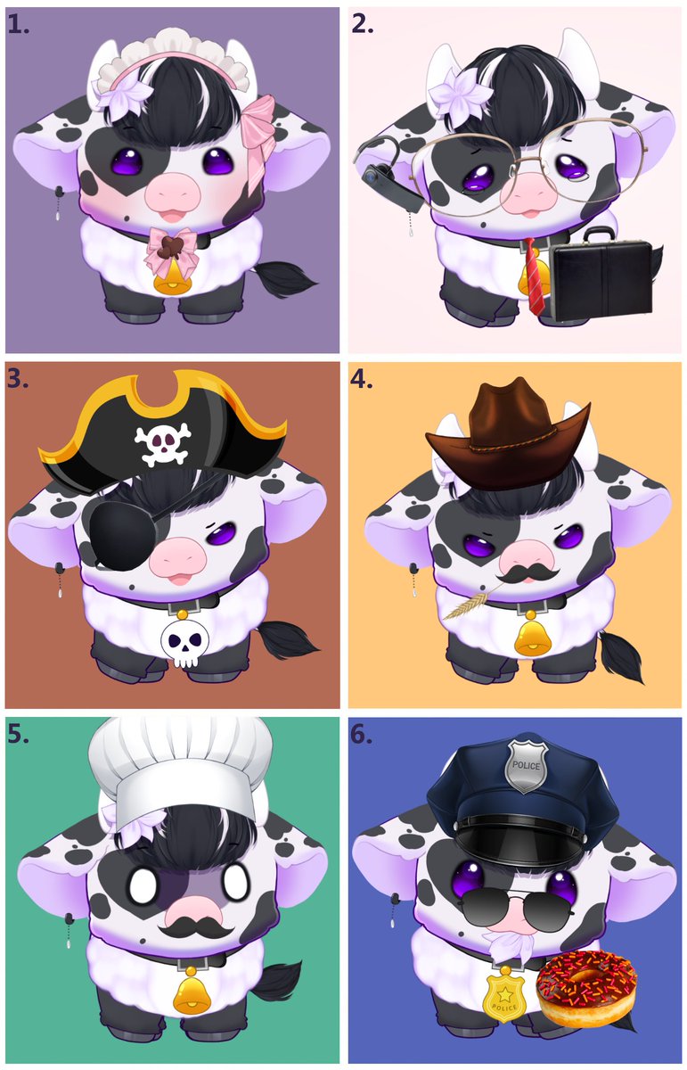 So many Costumes 🐮 wich one is your favourite? 🤔