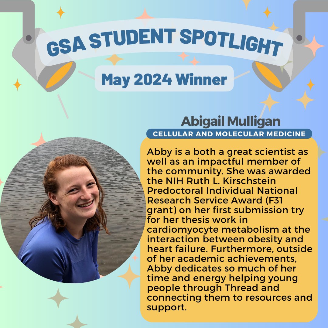 jhmi_gsa's tweet image. Please join GSA in congratulating our May 2024 GSA Student Spotlight Winner's Danielle Smith and Abigail Mulligan! Well done!