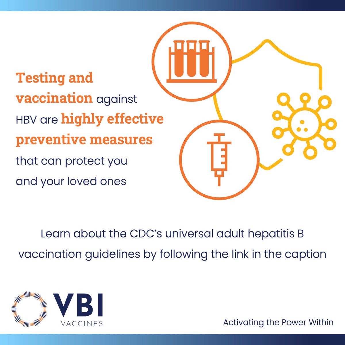 This #HepatitisAwarenessMonth, we are highlighting the millions of individuals infected with #HBV. Prevention is possible through testing and vaccination. Learn more about the @CDC’s adult hepatitis B vaccination guidelines here: bit.ly/3WUQuCq